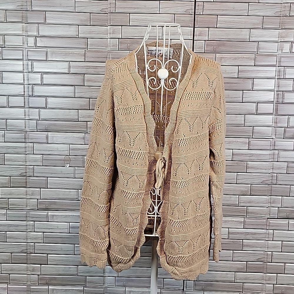 Mainstreet Blues open front cardigan Size M